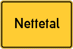 Place name sign Nettetal