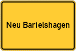 Place name sign Neu Bartelshagen