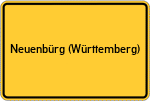 Place name sign Neuenbürg (Württemberg)