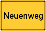 Place name sign Neuenweg