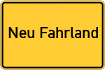 Place name sign Neu Fahrland