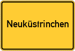 Place name sign Neuküstrinchen