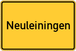 Place name sign Neuleiningen