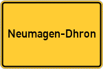 Place name sign Neumagen-Dhron