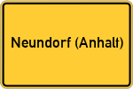 Place name sign Neundorf (Anhalt)