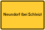 Place name sign Neundorf (bei Schleiz)