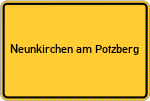 Place name sign Neunkirchen am Potzberg