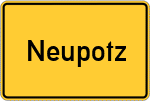 Place name sign Neupotz
