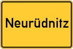 Place name sign Neurüdnitz