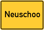 Place name sign Neuschoo