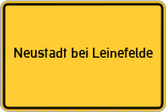 Place name sign Neustadt bei Leinefelde