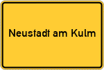 Place name sign Neustadt am Kulm