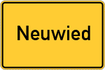Place name sign Neuwied