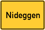 Place name sign Nideggen
