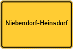Place name sign Niebendorf-Heinsdorf