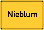 Place name sign Nieblum