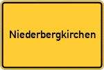Place name sign Niederbergkirchen
