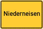 Place name sign Niederneisen