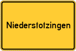Place name sign Niederstotzingen