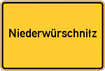 Place name sign Niederwürschnitz