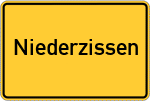 Place name sign Niederzissen