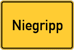 Place name sign Niegripp