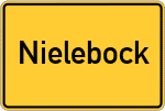 Place name sign Nielebock