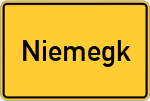Place name sign Niemegk