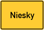 Place name sign Niesky
