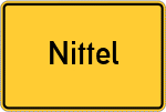 Place name sign Nittel