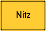 Place name sign Nitz