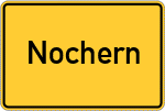 Place name sign Nochern