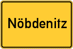 Place name sign Nöbdenitz