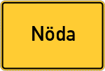 Place name sign Nöda
