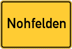 Place name sign Nohfelden