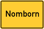 Place name sign Nomborn