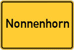Place name sign Nonnenhorn