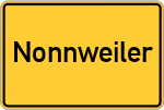 Place name sign Nonnweiler