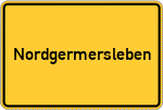 Place name sign Nordgermersleben