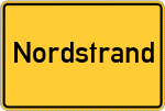 Place name sign Nordstrand