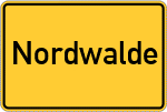 Place name sign Nordwalde