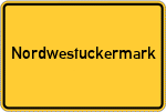 Place name sign Nordwestuckermark