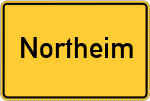 Place name sign Northeim