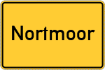Place name sign Nortmoor
