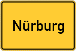 Place name sign Nürburg