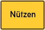 Place name sign Nützen