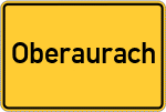 Place name sign Oberaurach