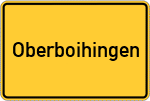 Place name sign Oberboihingen