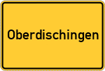 Place name sign Oberdischingen