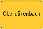 Place name sign Oberdürenbach